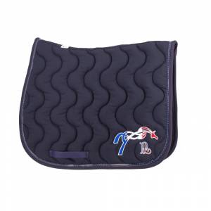 Tapis de selle Classique Marine TEAM - PENELOPE COLLECTION