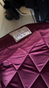 Superbe tapis dressage bordeaux 