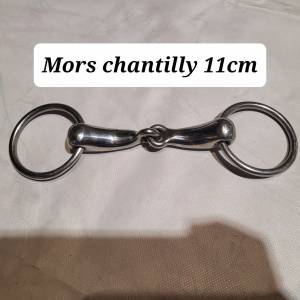 Mors chantilly metal simple brisure 11cm