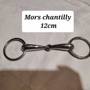 Mors chantilly metal simple brisure 12cm