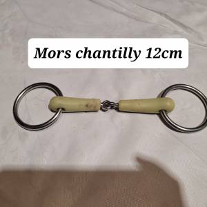 Mors chantilly avec embout vert simple brisure 12cm