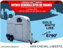 Van Cheval Liberté Gold One White Line - NOUVEAU