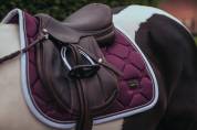 Tapis de selle Purple White Edge - Equestrian Stockholm