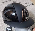 Casque CROMO 2.0 Polish Noir Rose Gold visière POLO - KEP