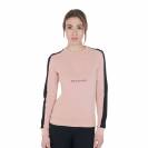 Sweat-shirt à col rond cameo rose - EQUESTRO