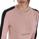 Sweat-shirt à col rond cameo rose - EQUESTRO