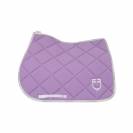 Tapis de selle technique logo lilas/blanc- EQUESTRO