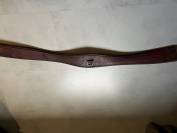 Sangle en cuir marron/ havane élastique 125cm