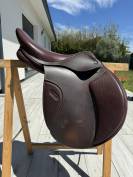 Selle équitation cuir polyvalente 17,5 pouces