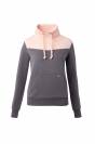 Hoodie jade rose et gris Horze