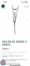 Collier de chasse 3 points Forestier