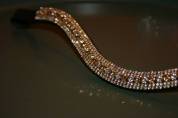 Frontal strass argent et or