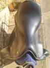 Selle de dressage 18" Kent et Masters noir en cuir 