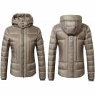 Veste surpiquée taupe pour dame - Covalliero Hiver 2024