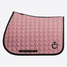 Tapis de selle Circle Quilted Candy Pink/Noir LIMITED EDITION - CAVALLERIA TOSCA