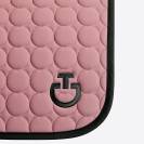 Tapis de selle Circle Quilted Candy Pink/Noir LIMITED EDITION - CAVALLERIA TOSCA