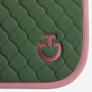 Tapis de selle Circular Quilted Vert rose - CAVALLERIA TOSCANA