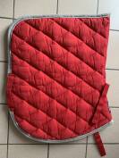 Tapis Equitheme rouge taille cheval mixte 