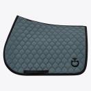 Tapis de selle Circular Quilted Bleu gris - CAVALLERIA TOSCANA