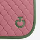 Tapis de selle Circular Quilted Rose vert - CAVALLERIA TOSCANA