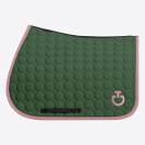 Tapis de selle Circle Quilted Vert Rose - CAVALLERIA TOSCANA