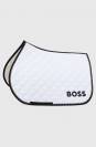 Tapis de selle Signature Blanc Mixte - Boss Equestrian