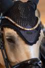 Bonnet anti-mouches All Black Glimmer - Equestrian Stockholm