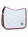 Tapis de selle WHITE PERFECTION BORDEAUX - Equestrian Stockholm