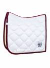 Tapis de selle WHITE PERFECTION BORDEAUX - Equestrian Stockholm