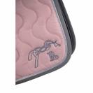 Tapis de selle Classique Rose Clair et Gris - PENELOPE COLLECTION