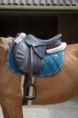 Tapis de selle LOVE Bleu orage DRESSAGE - GEM