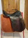 Selle Dressage Stubben Tristan, 18 pouces marron