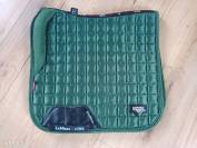 Ensemble dressage tapis+bonnet lemieux vert